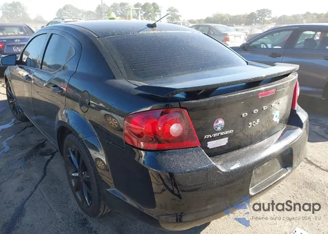 2013 Dodge Avenger Se V6 из США, поврежденный, VIN 1C3CDZAG8DN748137